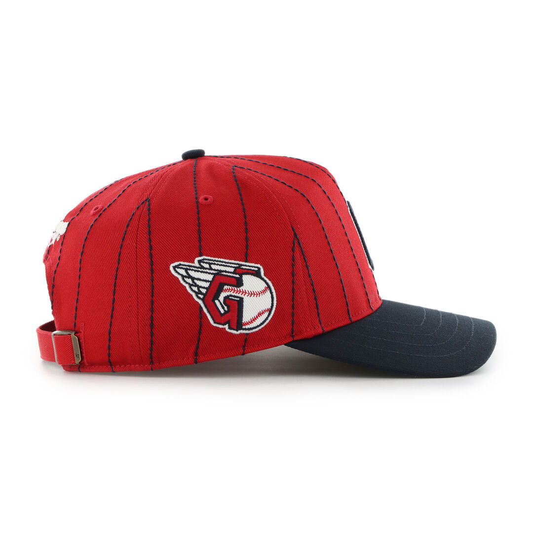 Cleveland Guardians Rawlings '47 Brand Pinstripe Hitch Hat - Rawlings