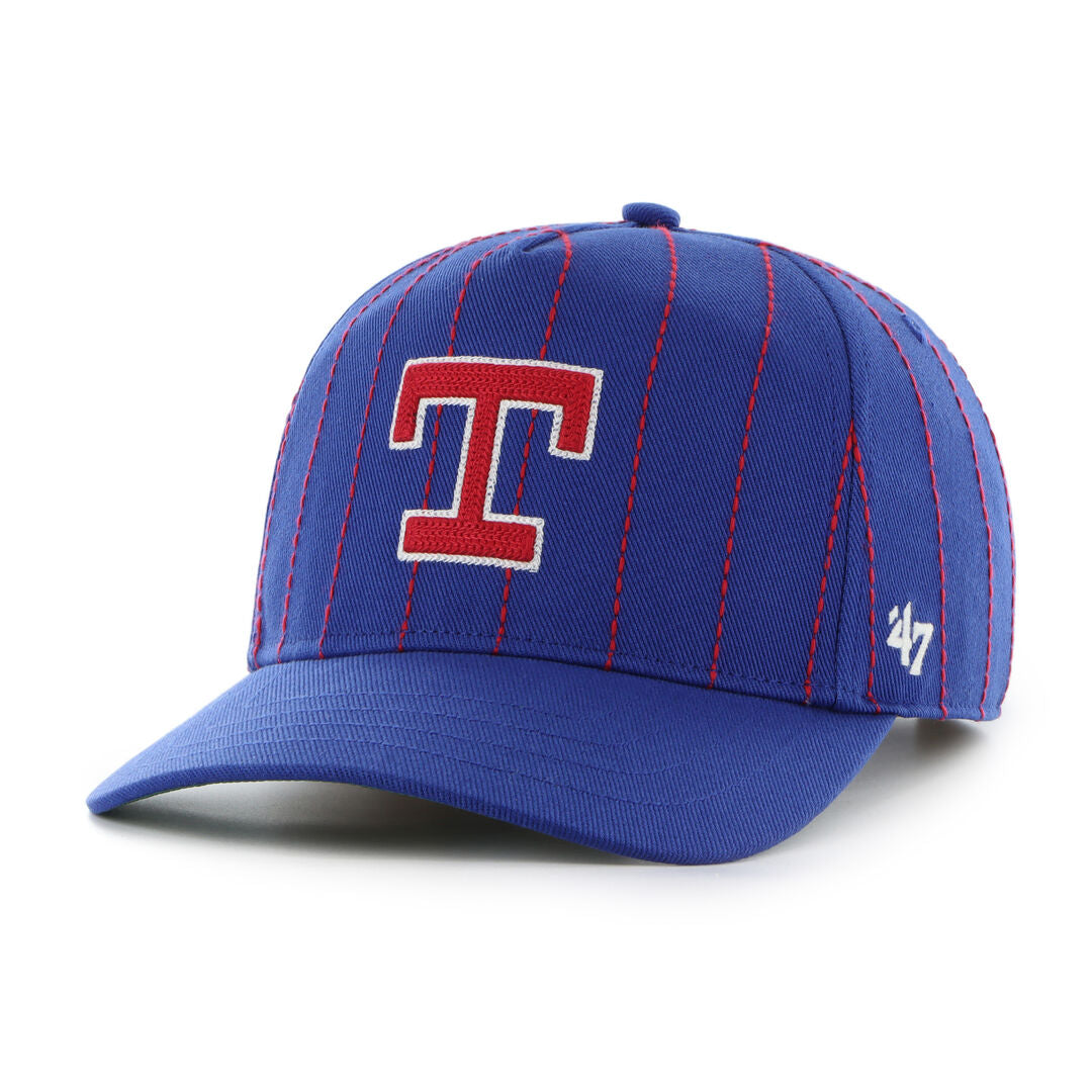 Texas Rangers Rawlings '47 Brand Pinstripe Hitch Hat - Rawlings