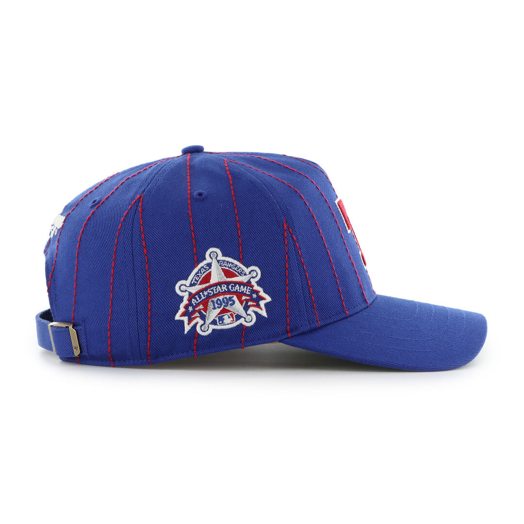 Texas Rangers Rawlings '47 Brand Pinstripe Hitch Hat - Rawlings