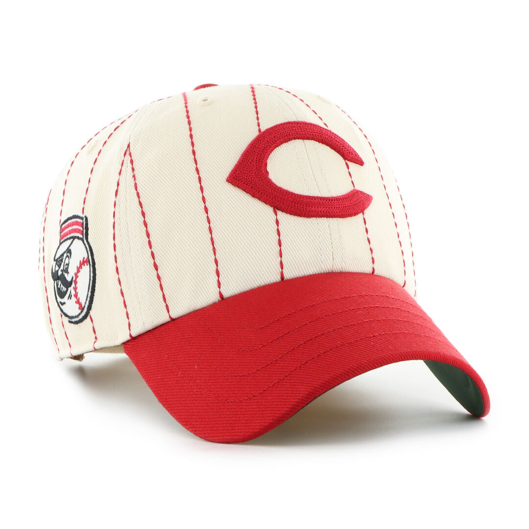 Cincinnati Reds Rawlings '47 Brand Pinstripe Clean Up Hat - Rawlings