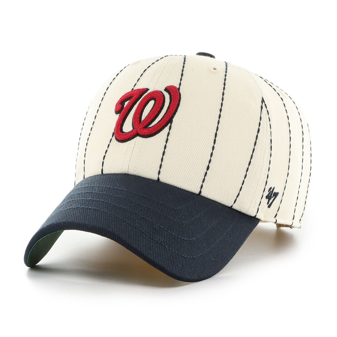 Washington Nationals Rawlings '47 Brand Pinstripe Clean Up Hat - Rawlings