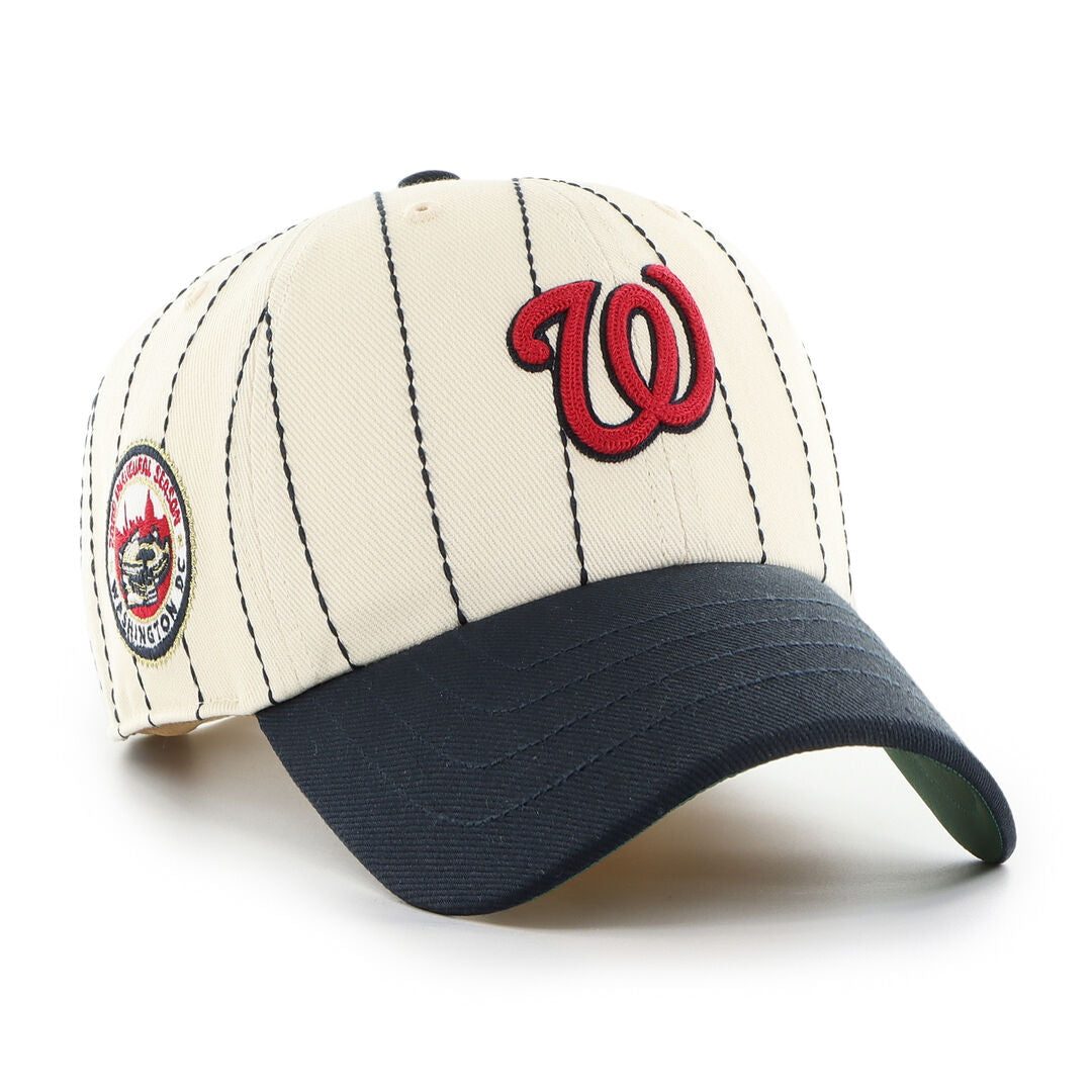 Washington Nationals Rawlings '47 Brand Pinstripe Clean Up Hat - Rawlings
