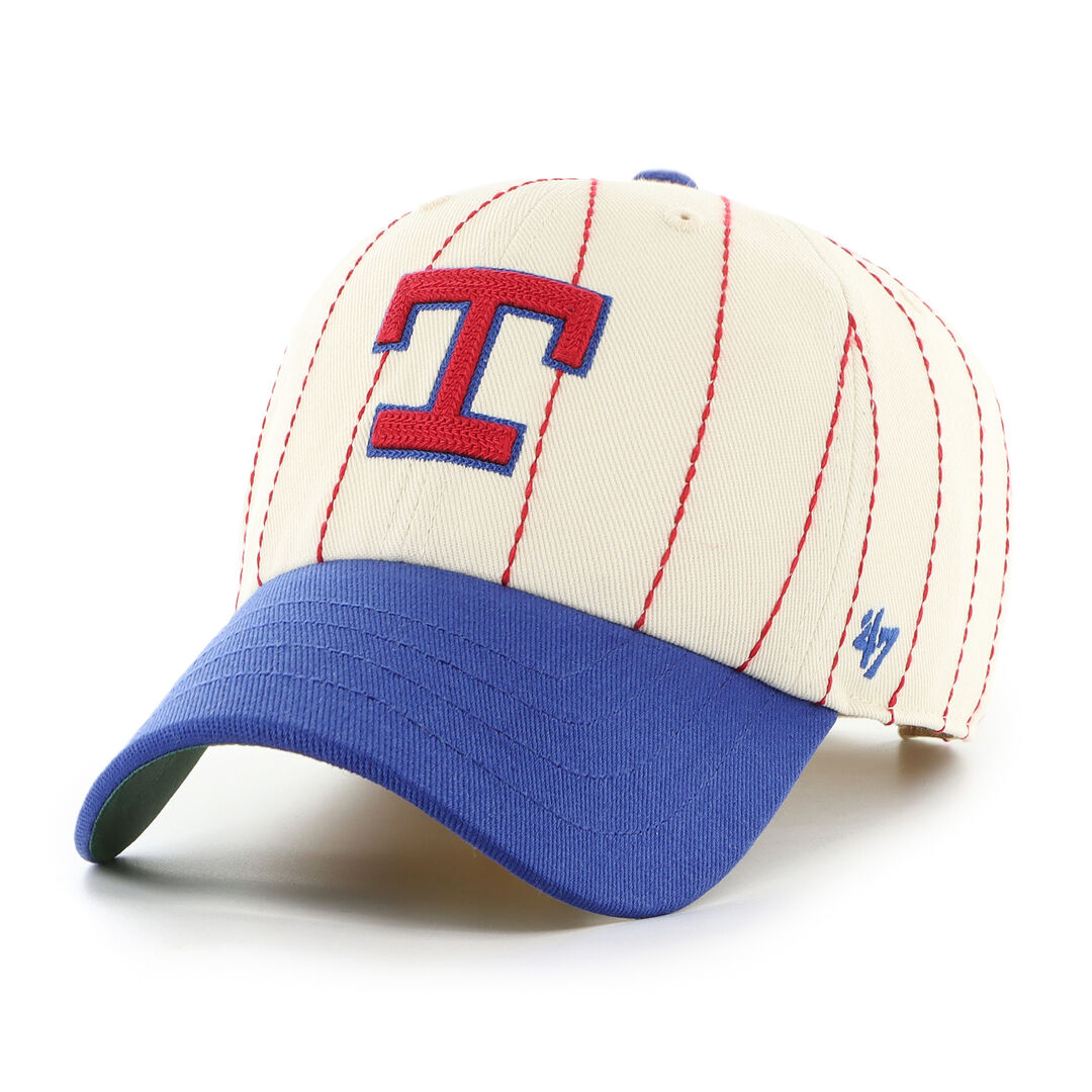 Texas Rangers Rawlings '47 Brand Pinstripe Clean Up Hat - Rawlings