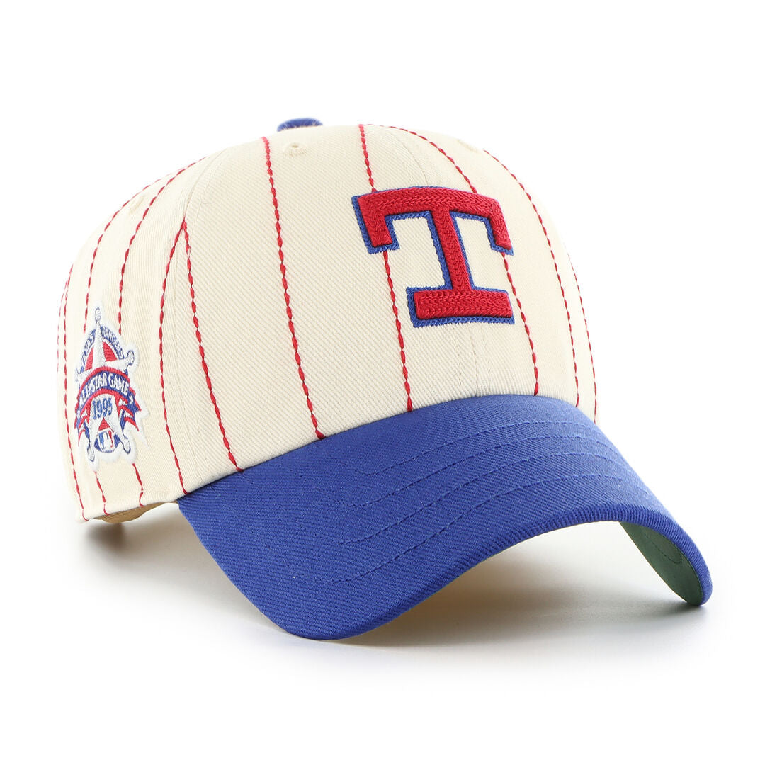 Texas Rangers Rawlings '47 Brand Pinstripe Clean Up Hat - Rawlings