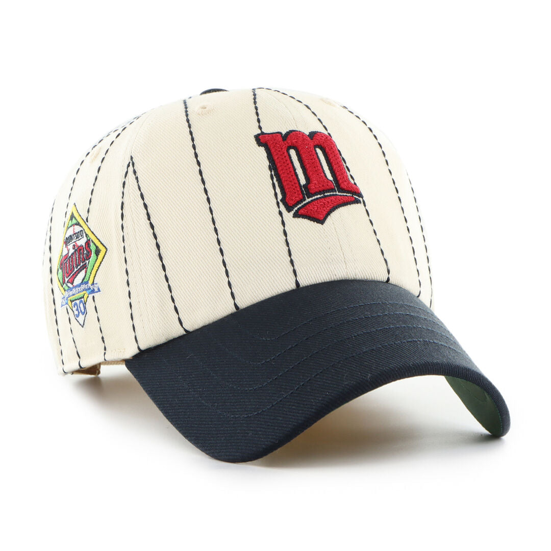 Minnesota Twins Rawlings '47 Brand Pinstripe Clean Up Hat - Rawlings
