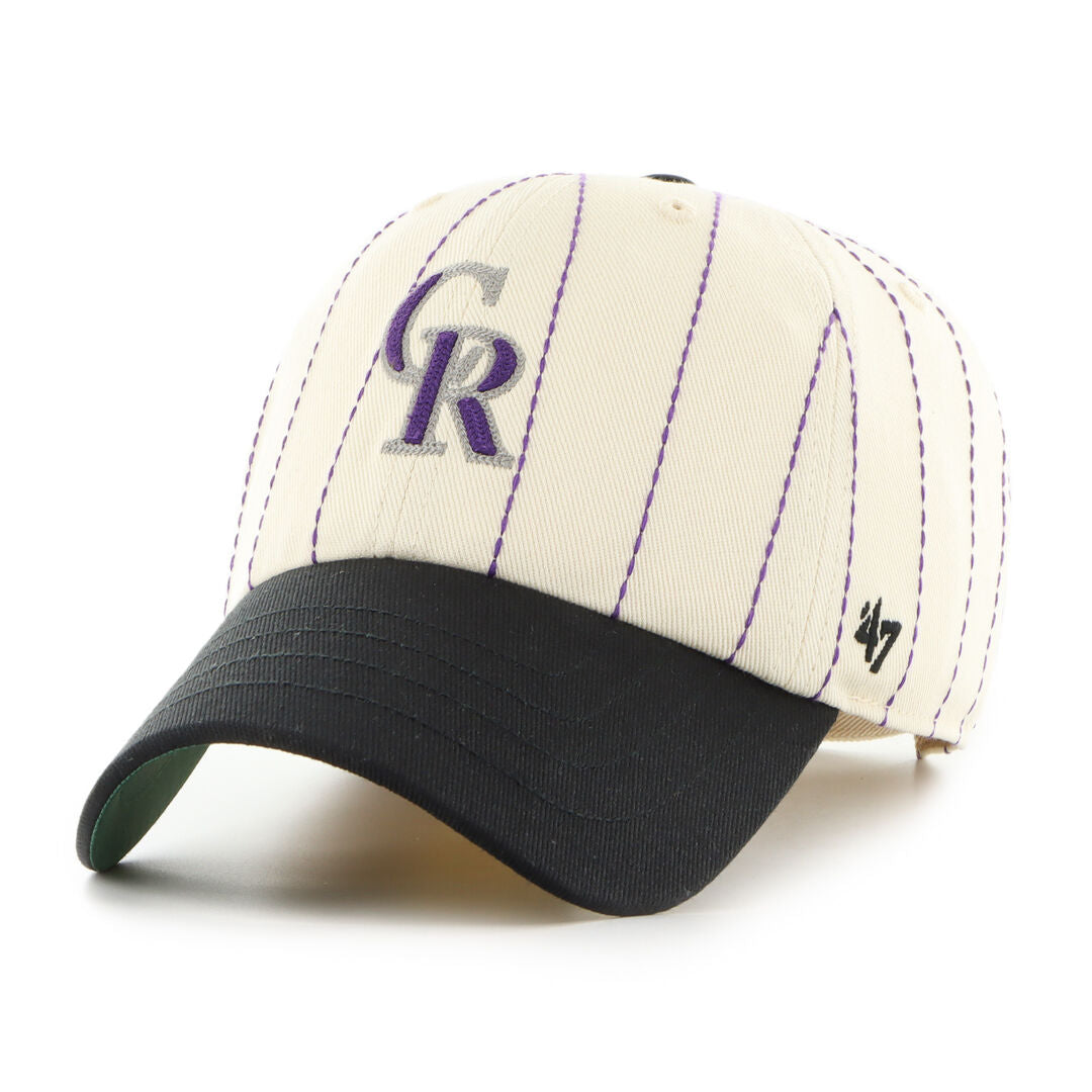 Colorado Rockies Rawlings '47 Brand Pinstripe Clean Up Hat - Rawlings