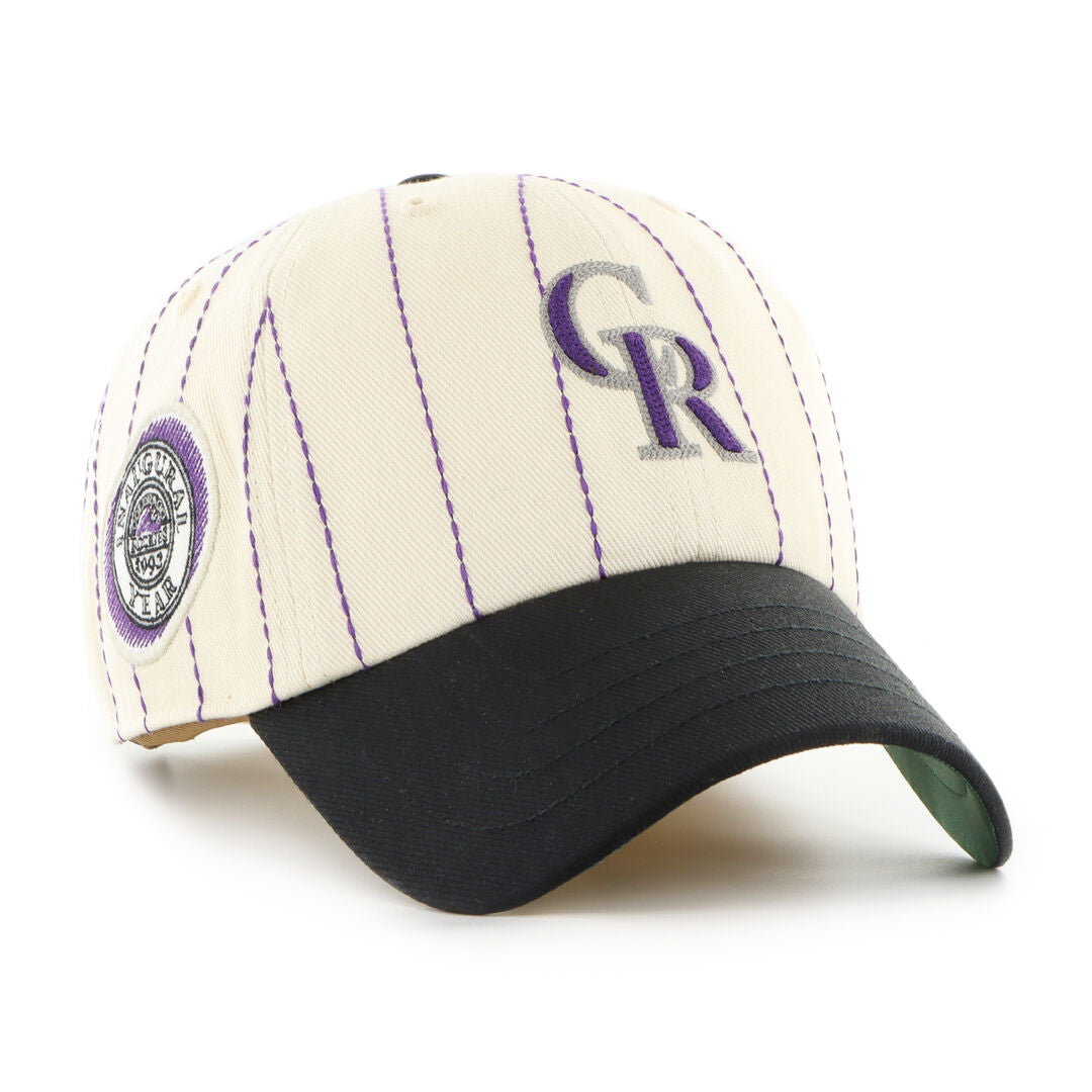 Colorado Rockies Rawlings '47 Brand Pinstripe Clean Up Hat - Rawlings