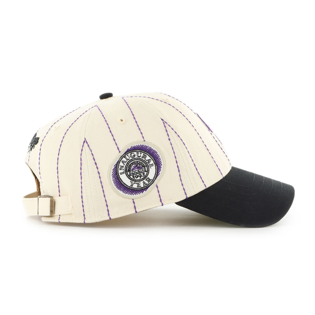 Colorado Rockies Rawlings '47 Brand Pinstripe Clean Up Hat - Rawlings
