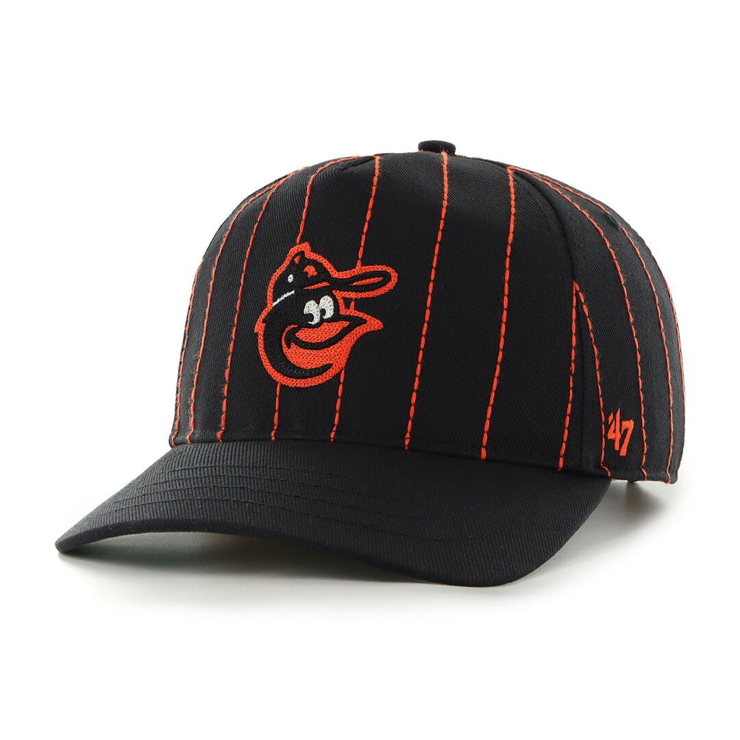 Baltimore Orioles Rawlings '47 Brand Pinstripe Hitch Hat - Rawlings