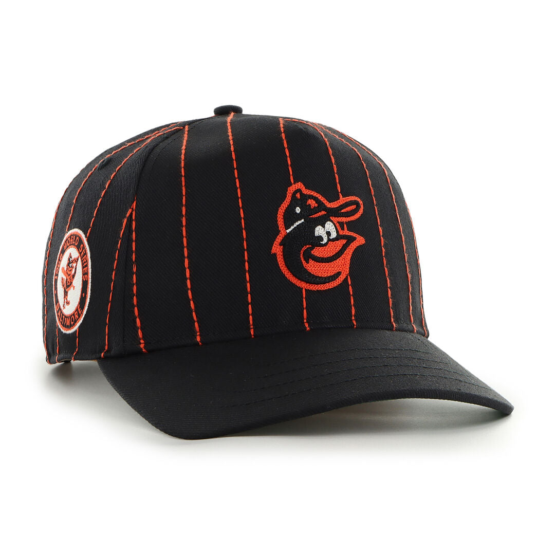 Baltimore Orioles Rawlings '47 Brand Pinstripe Hitch Hat - Rawlings