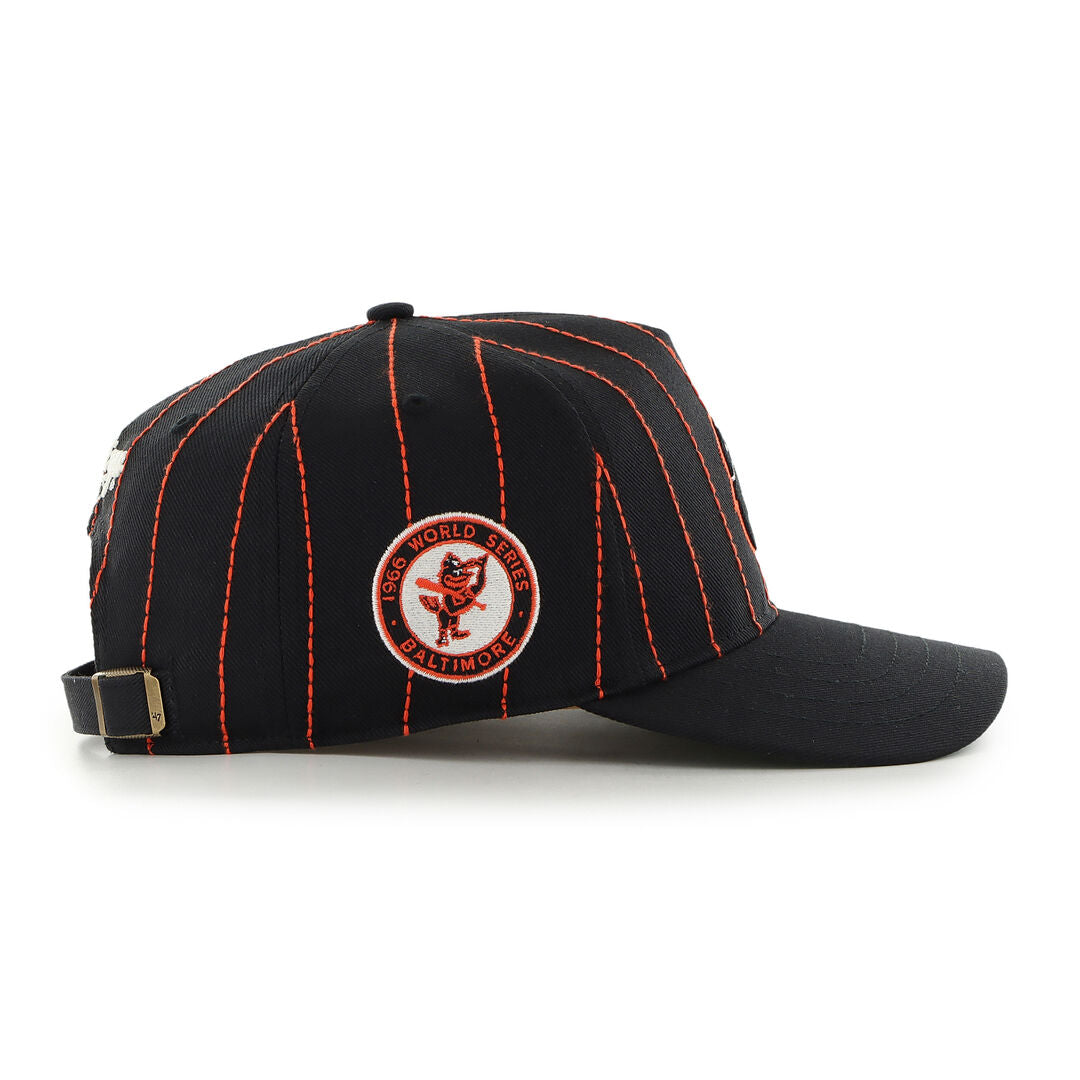 Baltimore Orioles Rawlings '47 Brand Pinstripe Hitch Hat - Rawlings