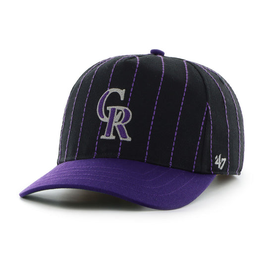 Colorado Rockies Rawlings '47 Brand Pinstripe Hitch Hat - Rawlings