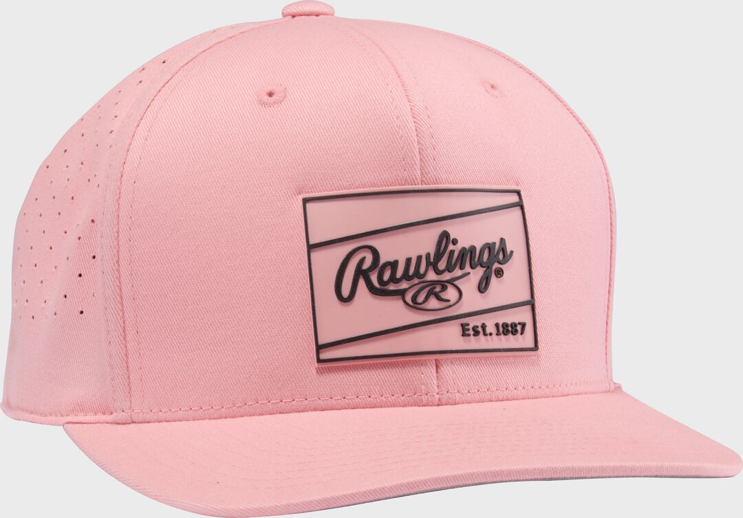 Rawlings Peach Performance Curved Bill Snapback Hat - Rawlings
