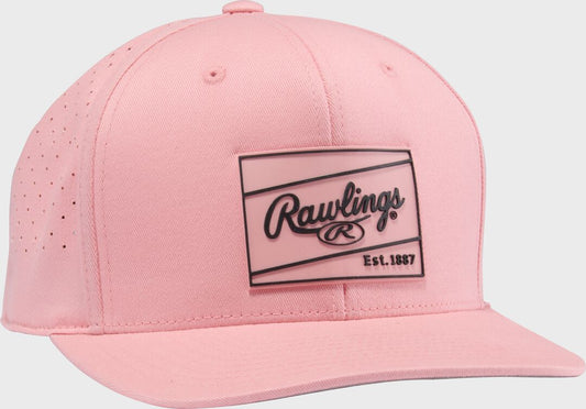 Rawlings Peach Performance Curved Bill Snapback Hat - Rawlings