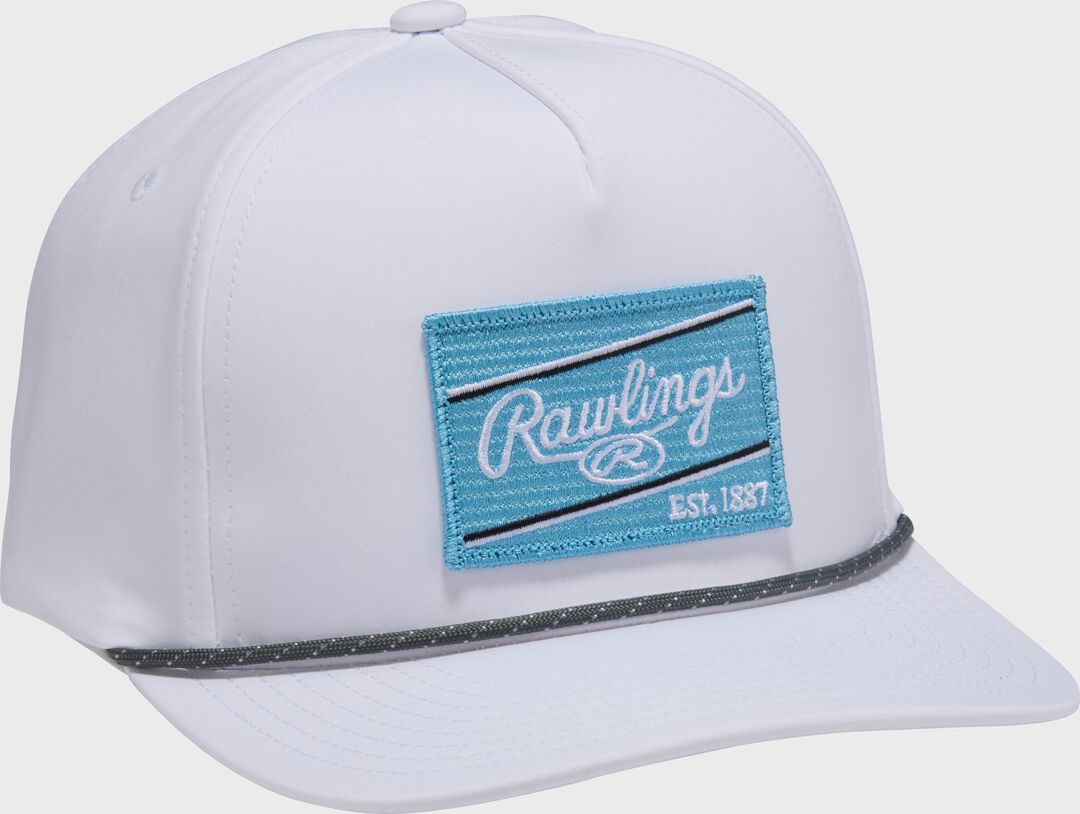 Rawlings White/Columbia Blue ColorSync Rope Hat - Rawlings