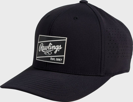 Rawlings Performance Snapback Hat Black - Rawlings