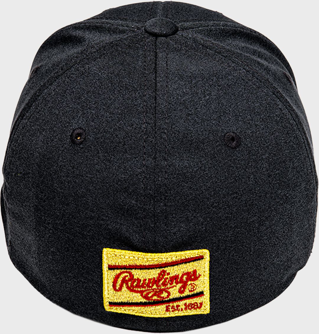 Rawlings Black Clover Gold Glove Fitted Hat - Rawlings