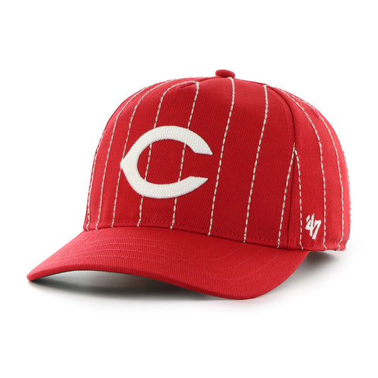 Cincinnati Reds Rawlings '47 Brand Pinstripe Hitch Hat - Rawlings