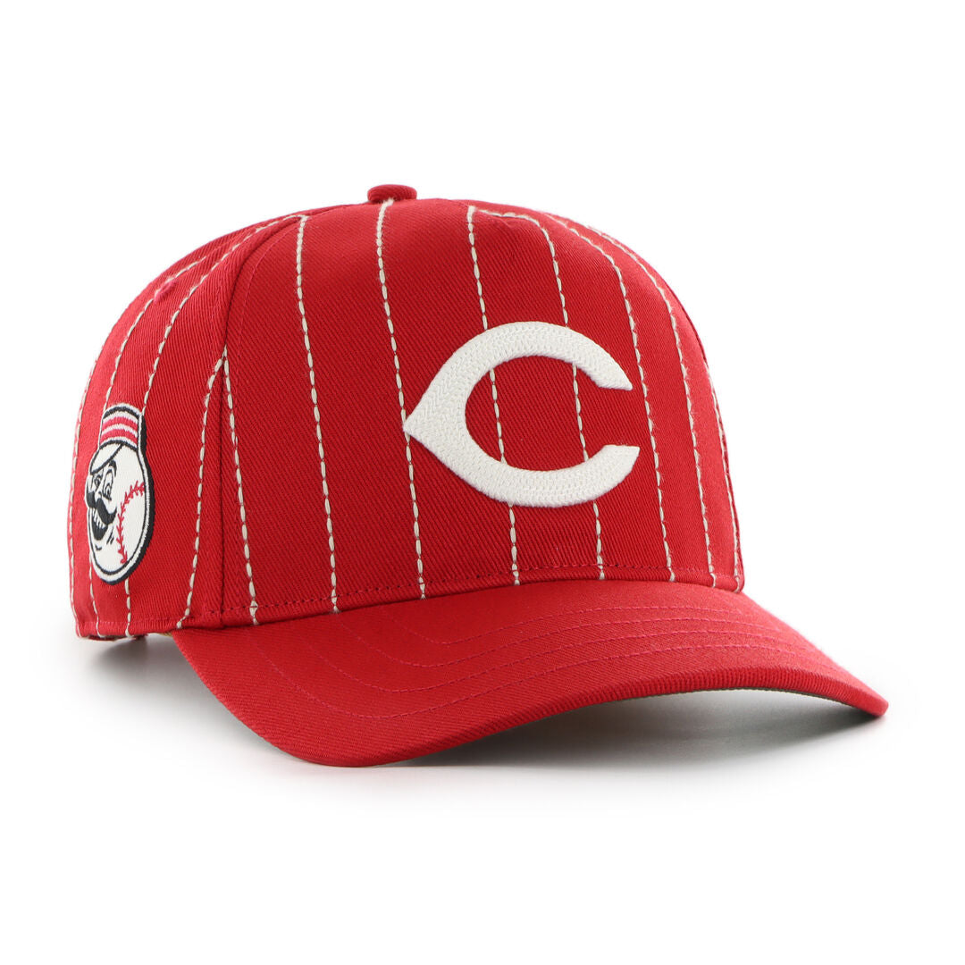 Cincinnati Reds Rawlings '47 Brand Pinstripe Hitch Hat - Rawlings