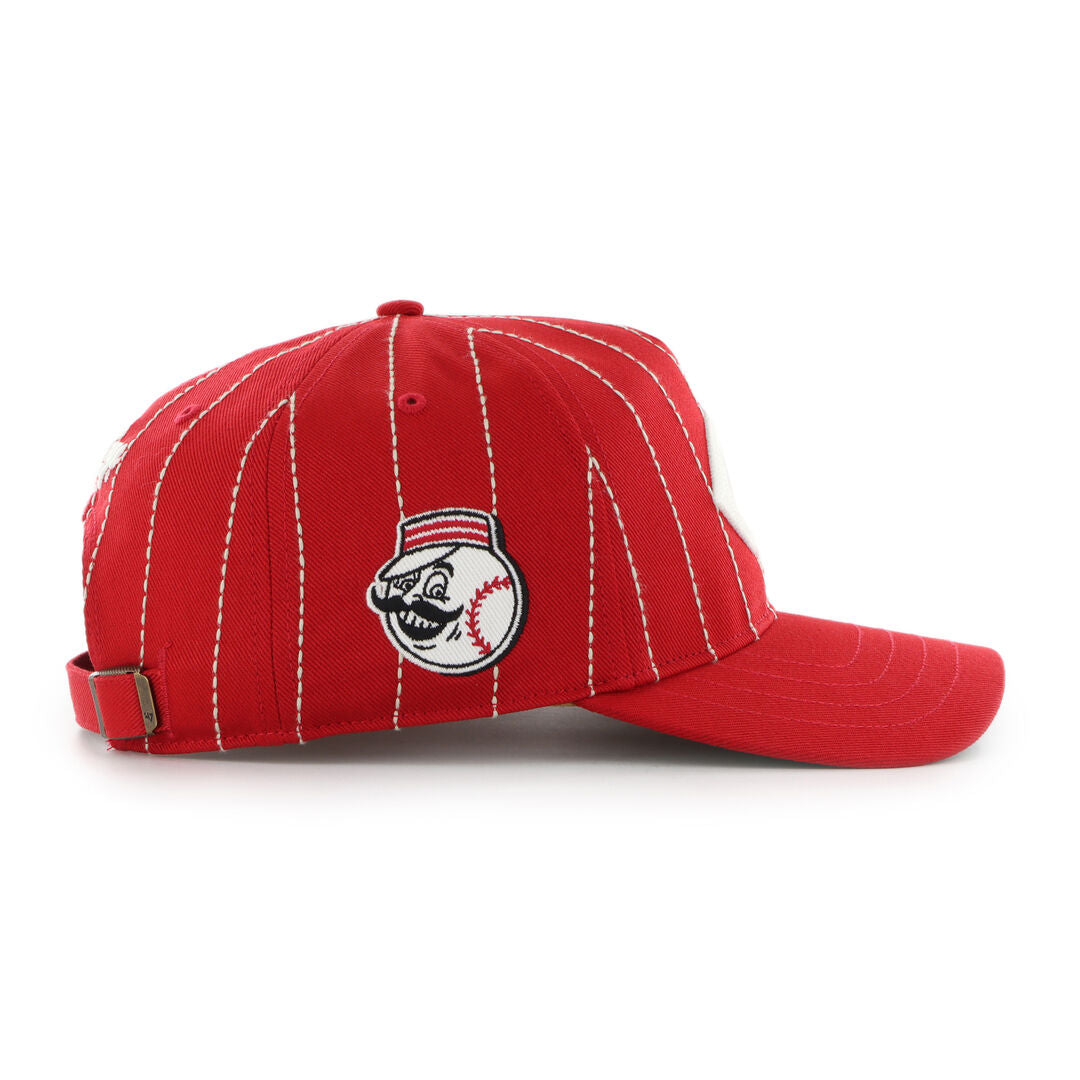 Cincinnati Reds Rawlings '47 Brand Pinstripe Hitch Hat - Rawlings