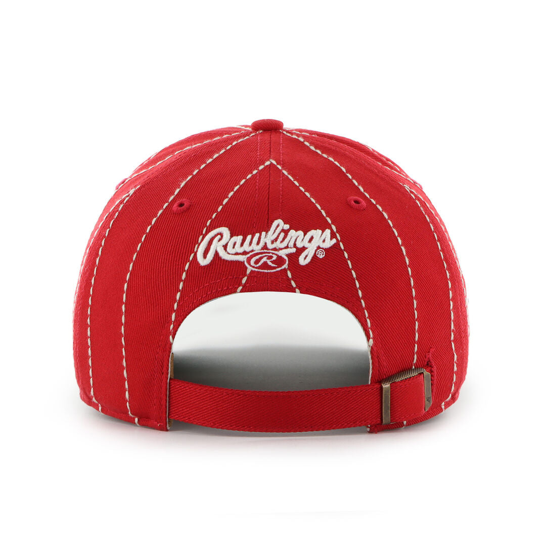 Cincinnati Reds Rawlings '47 Brand Pinstripe Hitch Hat - Rawlings