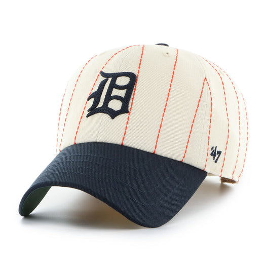 Detroit Tigers Rawlings '47 Brand Pinstripe Clean Up Hat - Rawlings