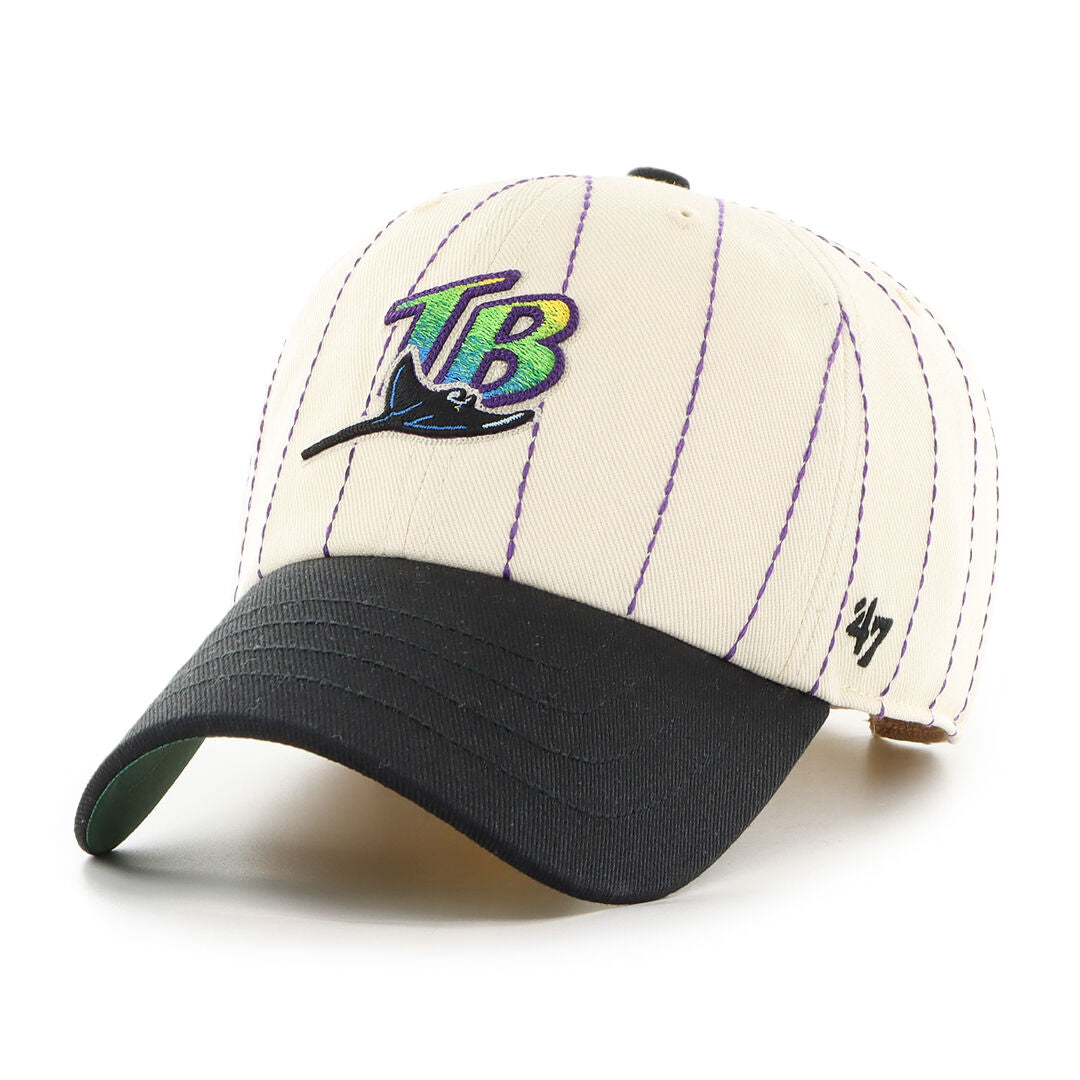Tampa Bay Rays Rawlings '47 Brand Pinstripe Clean Up Hat - Rawlings