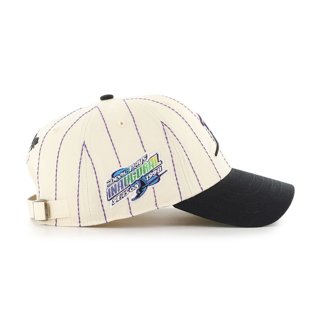 Tampa Bay Rays Rawlings '47 Brand Pinstripe Clean Up Hat - Rawlings