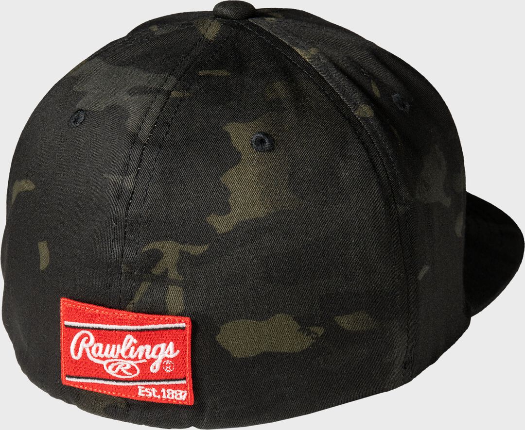 Rawlings Black Clover Diamond MultiCam Fitted Hat - Rawlings