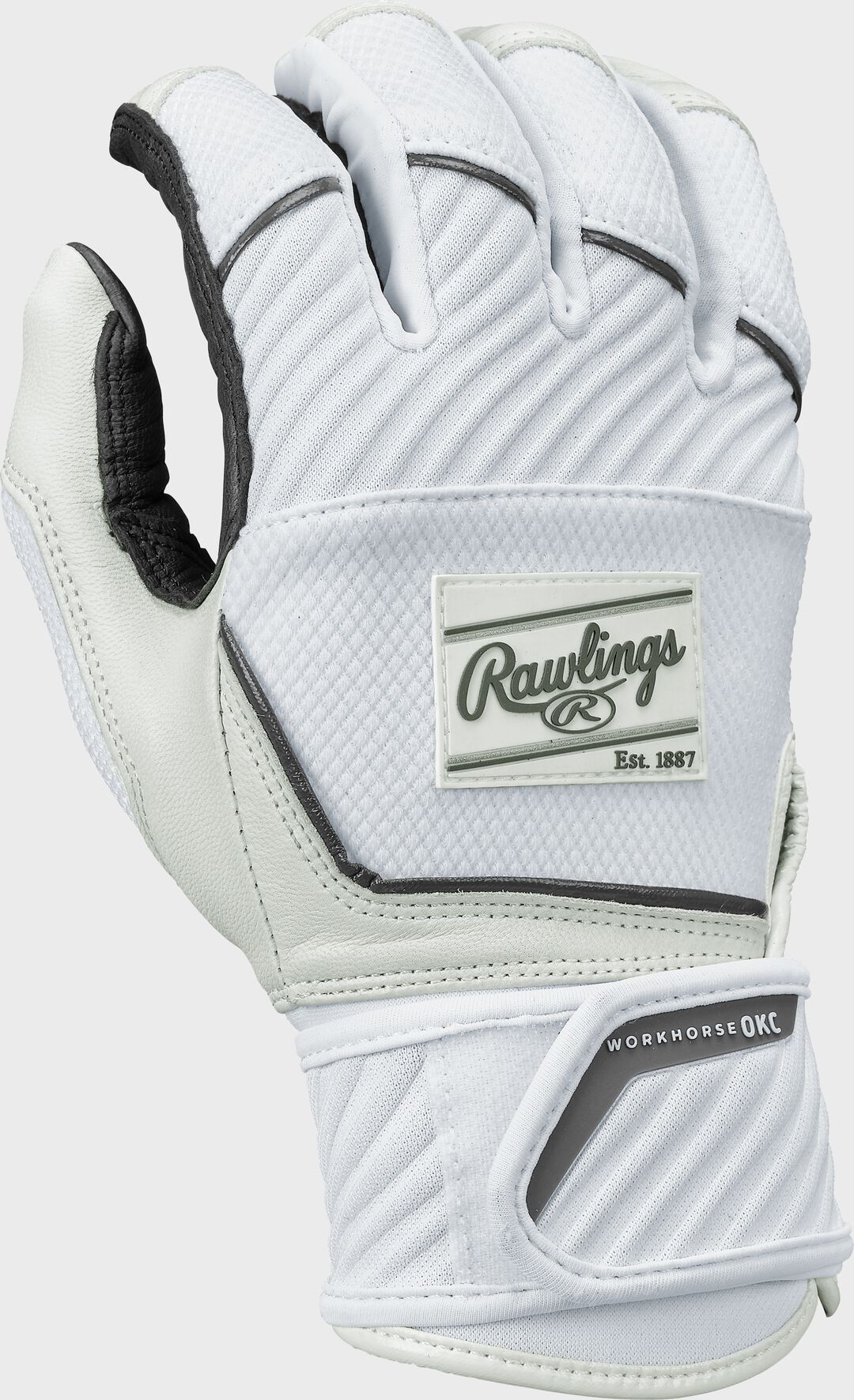 Women's Workhorse OKC Compression Strap Fastpitch Batting Gloves - Rawlings