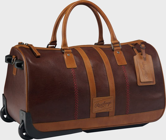 Rawlings Heritage Wheeled Duffle Bag Brown - Rawlings