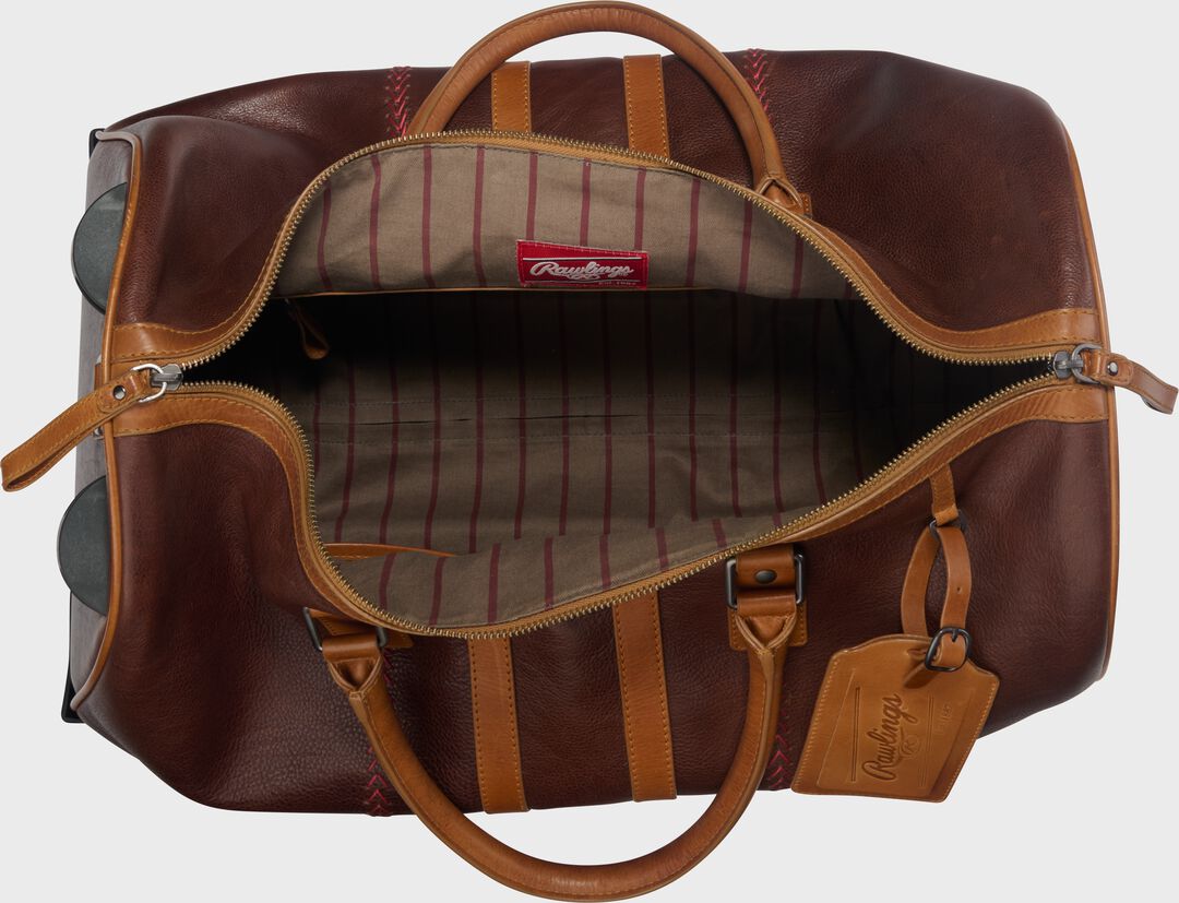 Rawlings Heritage Wheeled Duffle Bag Brown - Rawlings