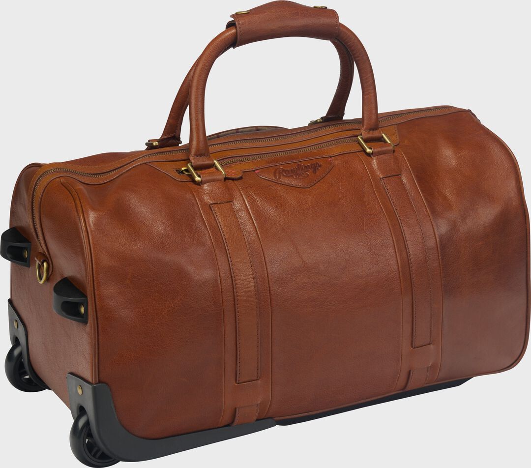 Rawlings Home Run Wheeled Duffle Bag Tan - Rawlings