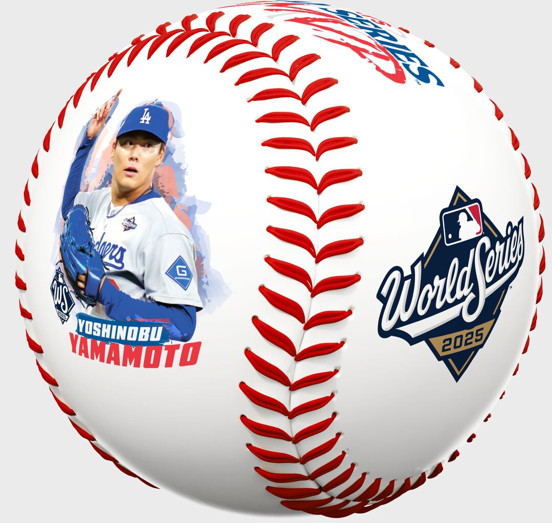2025 Yoshinobu Yamamoto World Series MVP Replica Baseball 1 Ball - Rawlings