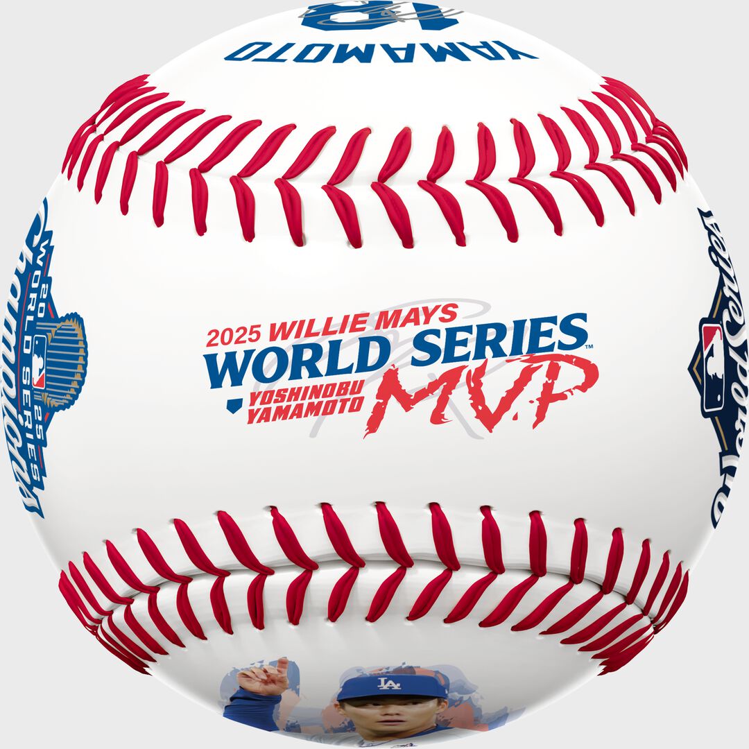 2025 Yoshinobu Yamamoto World Series MVP Replica Baseball 1 Ball - Rawlings
