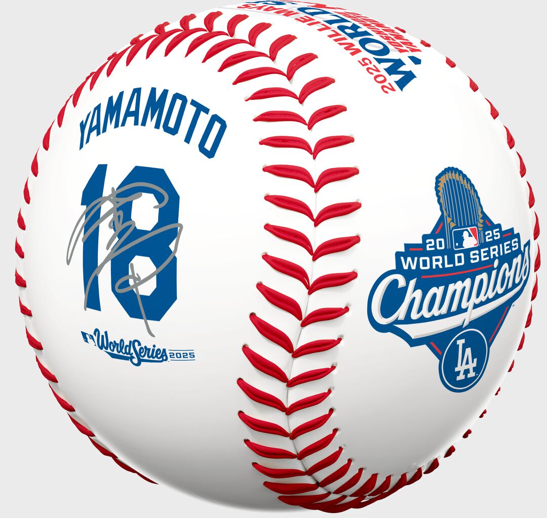 2025 Yoshinobu Yamamoto World Series MVP Replica Baseball 1 Ball - Rawlings