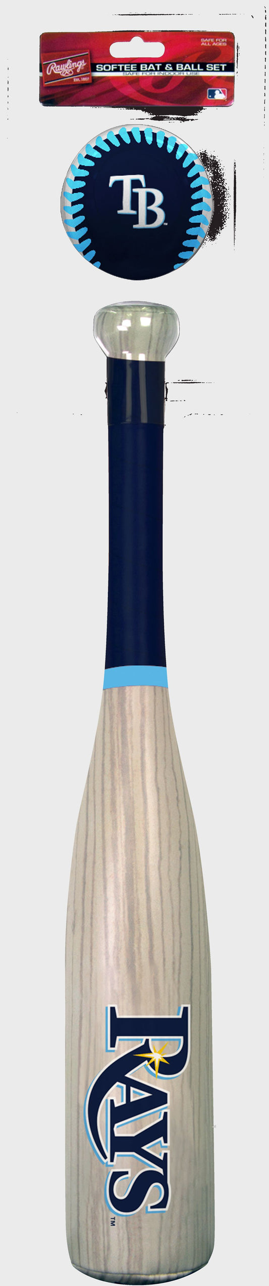 MLB Grand Slam Softee Bat & Ball Set All 30 Teams - Rawlings