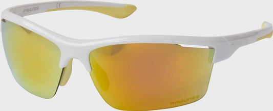 Adult White/Orange Half-Rim Blade Sunglasses - Rawlings