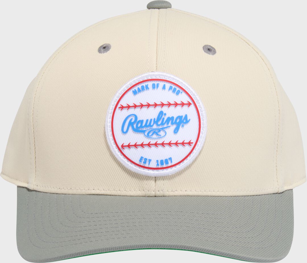 Rawlings Gray Baseball Logo Hat - Rawlings